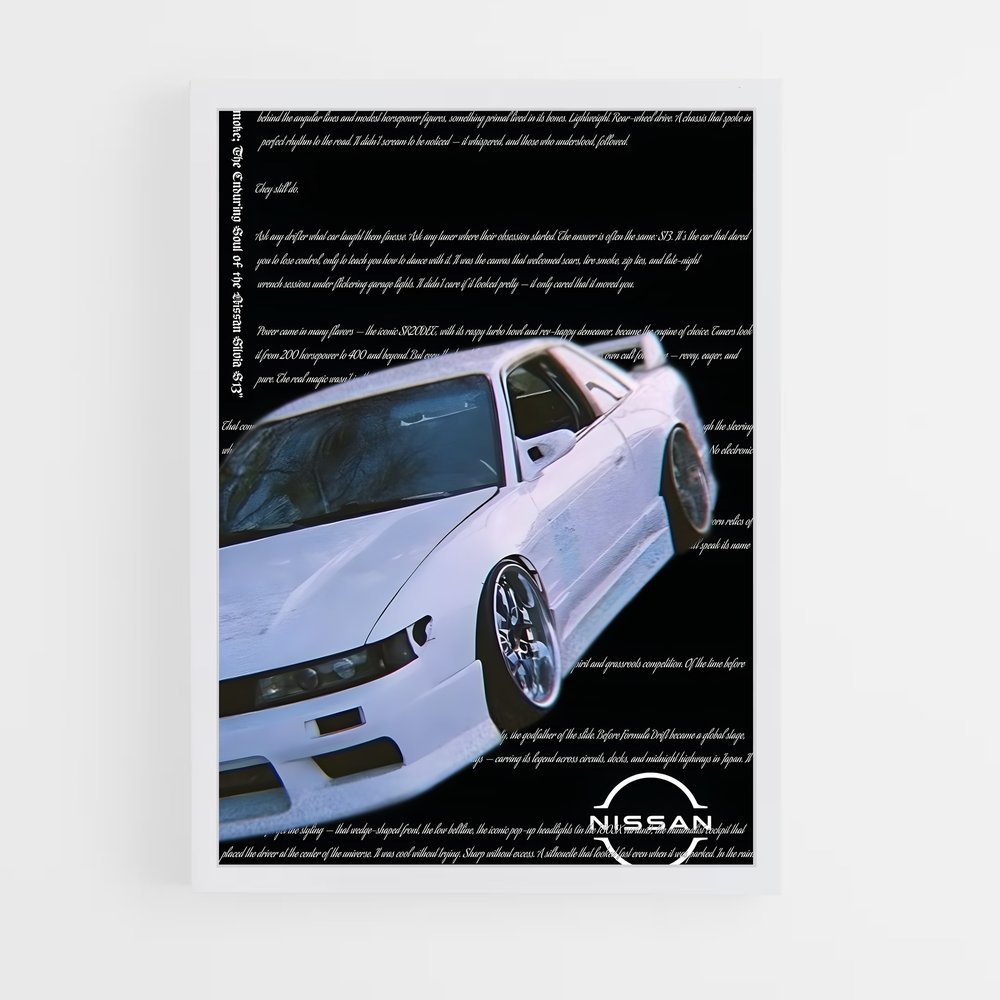 Poster S13 Éclipse – affiche Nissan (vue 3)